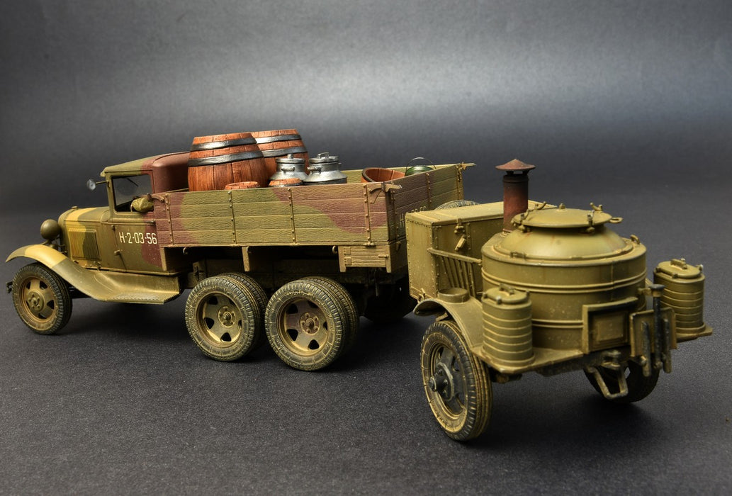 MiniArt 35257 1/35 WWII Soviet 2T AAA Truck with Field Kitchen Model Kit