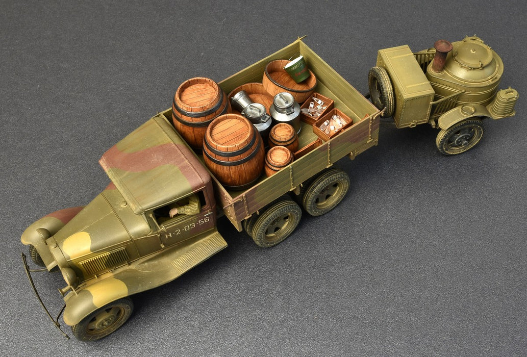MiniArt 35257 1/35 WWII Soviet 2T AAA Truck with Field Kitchen Model Kit