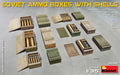 MiniArt 35261 1/35 Soviet Ammo Boxes with Shells Set Model Kit