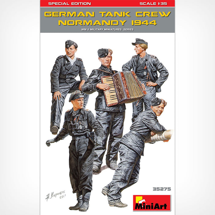 MiniArt 35275 1/35 German Tank Crew Normandy 1944 (Special Edition) Model Kit