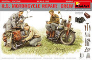 MiniArt 35284 1/35 US Motorcycle Repair Crew (Special Edition) Figures Model Kit