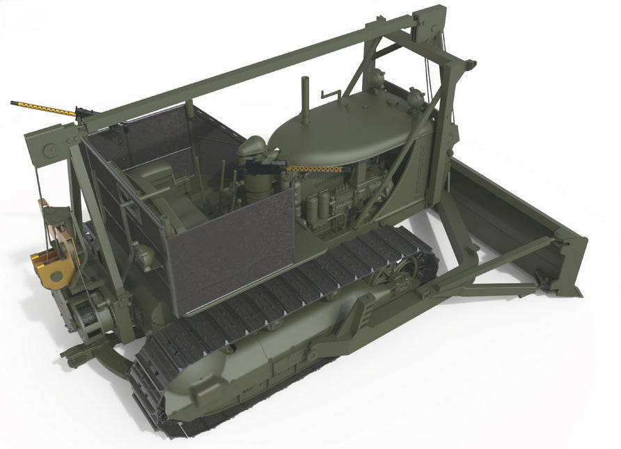MiniArt 35291 1/35 US Armored Tractor with Angled Dozer Blade Model Kit