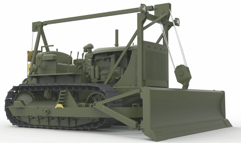 MiniArt 35291 1/35 US Armored Tractor with Angled Dozer Blade Model Kit