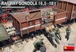 MiniArt 35296 1/35 WWII Railway Gondola 16.5 18ton Plastic Model Kit