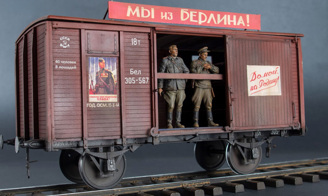 MiniArt 35300 1/35 Soviet Railway Wagon "Teplushka" Plastic Model Kit