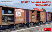 MiniArt 35300 1/35 Soviet Railway Wagon "Teplushka" Plastic Model Kit