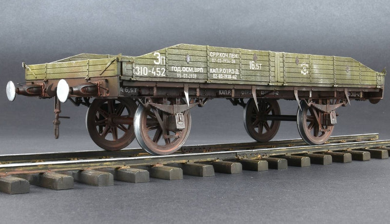 MiniArt 35303 WWII Soviet Railway Flatbed 16,5-18t Plastic Model Kit