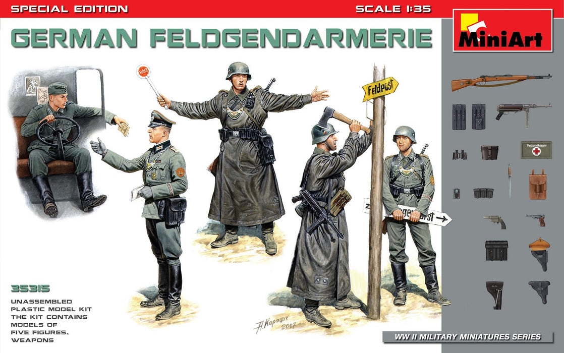 MiniArt 35315 1/35 German Field Police (Special Edition) Figures Model Kit