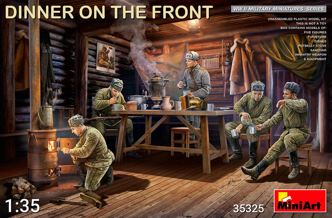 MiniArt 35325 1/35 Dinner on the Front Figures Model Kit