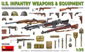 MiniArt 35329 1/35 WWII U.S. Infantry Weapons and Equipment Model Kit