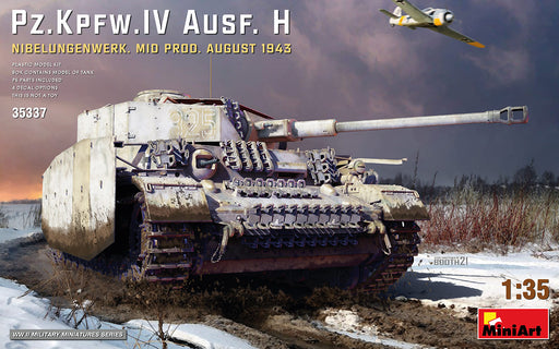 MiniArt 35337 1/35 German Pz.Kpfw IV Ausf H Nibelungenwerk Mid Prod. 1943 Model Tank Kit