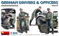 MiniArt 35345 1/35 WWII German Drivers and Officers 4 Piece Figures Model Kit