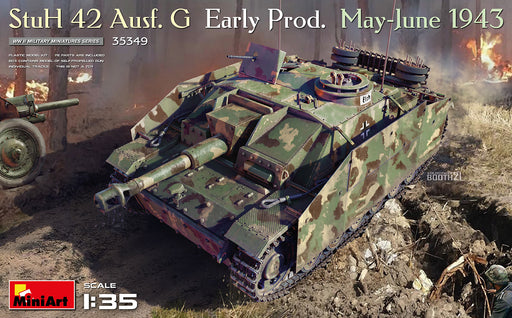 MiniArt 35349 1/35 German StuH 42 Ausf. G Early Prod. May-June 1943 Tank Model Kit