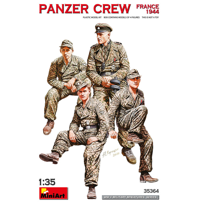 MiniArt 35364 1/35 Panzer Crew (France 1944) Figures Model Kit
