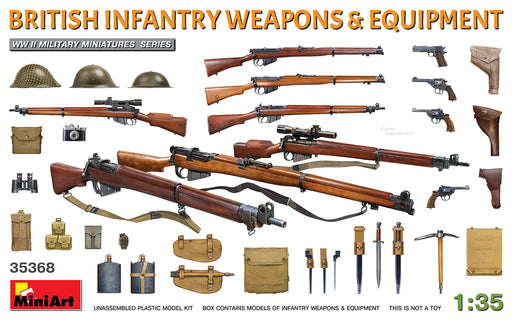 MiniArt 35368 1/35 British Infantry Weapons and Equipment Model Kit