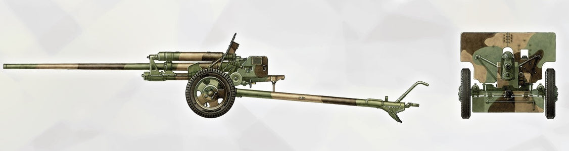 MiniArt 35369 1/35 WWII ZIS-2/ZIS-3 Gun with Limber and Crew (2in1) Model Kit