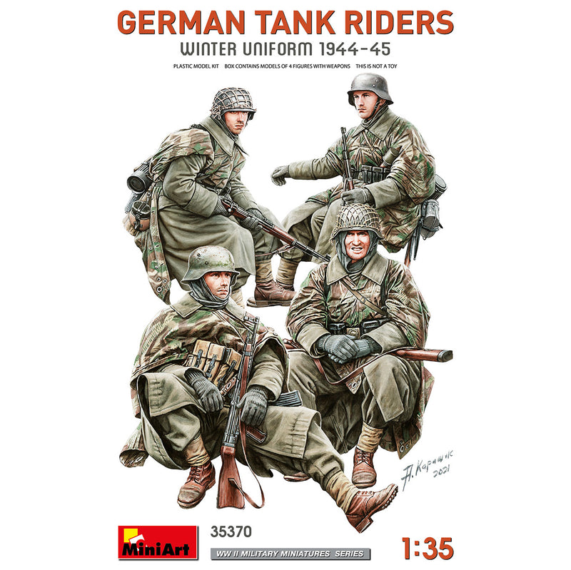 MiniArt 35370 1/35 German Tank Riders (Winter Uniform 1944-45) Model Kit