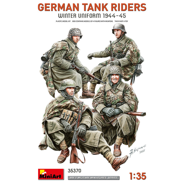 MiniArt 35370 1/35 German Tank Riders (Winter Uniform 1944-45) Model Kit