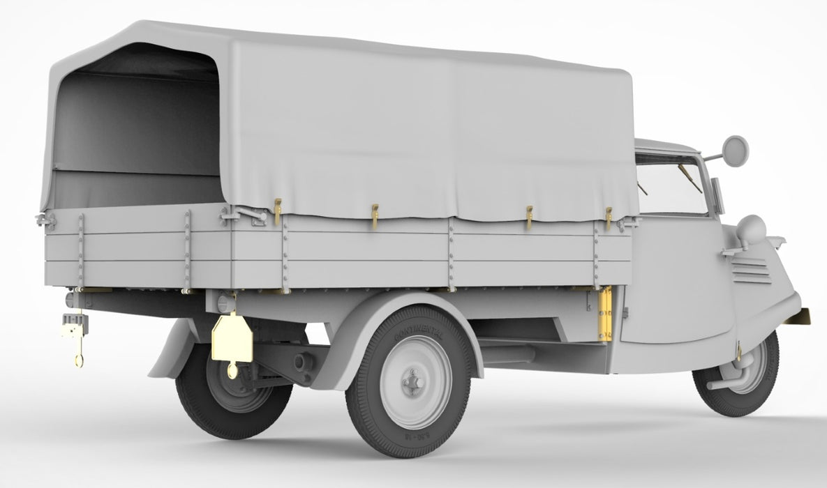 MiniArt 35371 1/35 Tempo E400 Hochlader Pritsche German 3-Wheel Delivery Truck Model Kit
