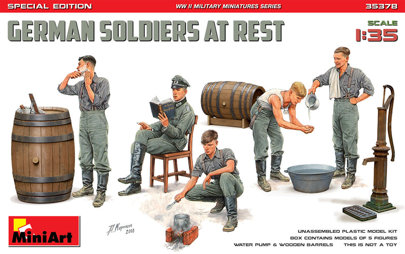 MiniArt 35378 1/35 German Soilders at Rest (Special Edition) Figures Model Kit