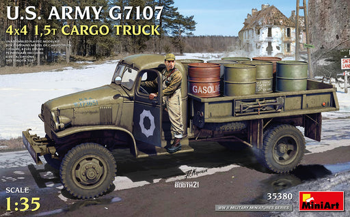 MiniArt 35380 1/35 US Army G7107 4x4 1.5 Ton Cargo Truck Model Kit
