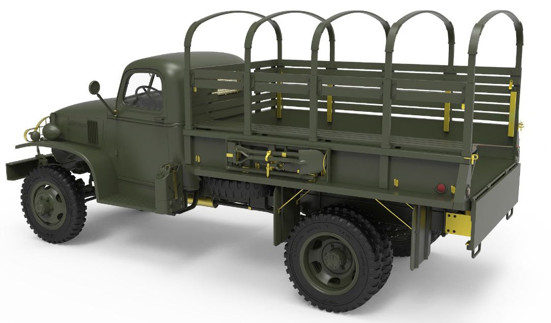 MiniArt 35383 1/35 G107 4x4 1.5 ton Cargo Truck with Metal Body Model Kit