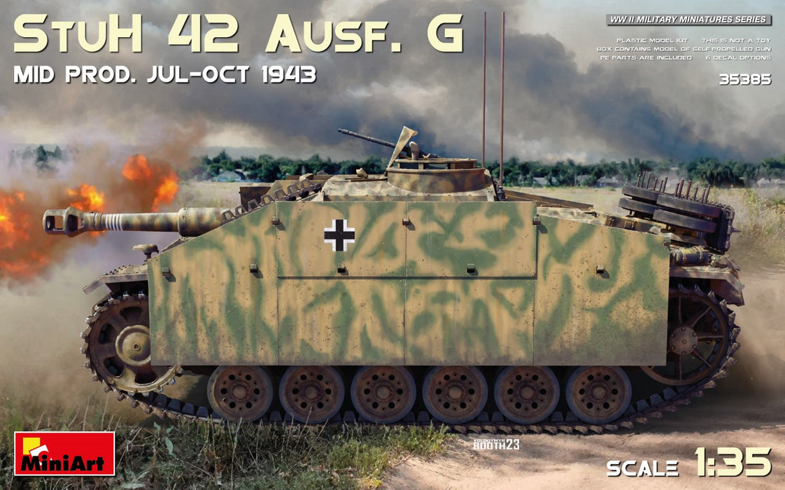 MiniArt 35385 1/35 StuH 42 Ausf. G Mid Prod. July-Oct. 1943 Model Kit