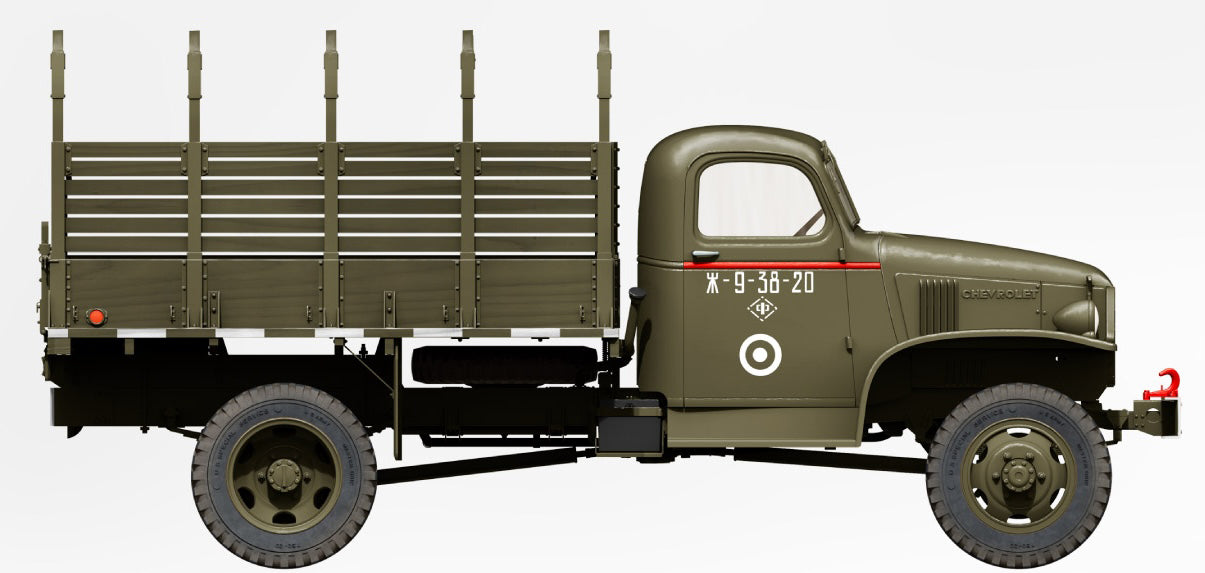 MiniArt 35386 1/35 G7107 4x4 1.5 ton Cargo Truck with Wooden Body Model Kit