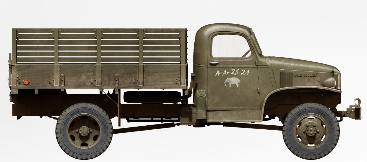 MiniArt 35386 1/35 G7107 4x4 1.5 ton Cargo Truck with Wooden Body Model Kit