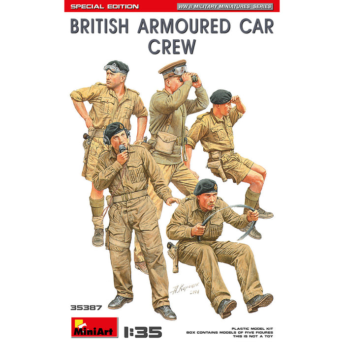 MiniArt 35387 1/35 British Armoured Car Crew (Special Edition) Model Kit