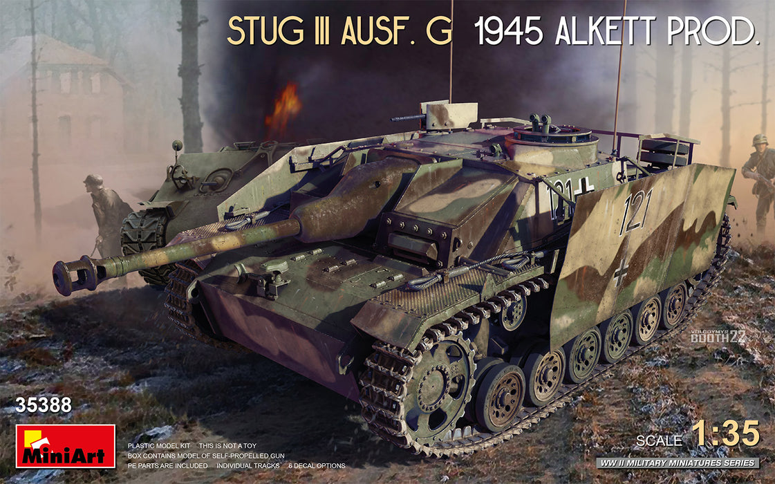 MiniArt 35388 1/35 StuG III Ausf. G 1945 Alkett Prod. Model Tank Kit