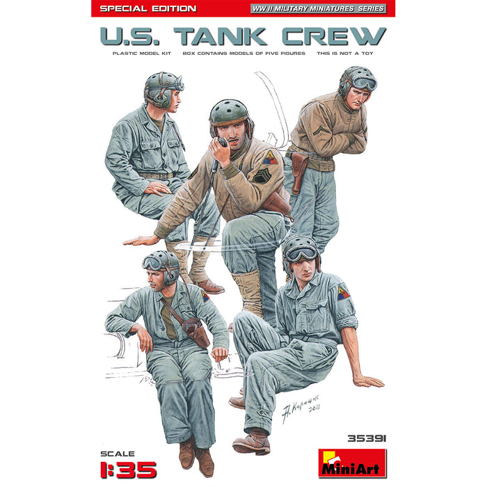 MiniArt 35391 1/35 WWII US Tank Crew (Special Edition) Model Kit