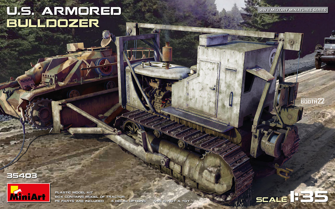 MiniArt 35403 1/35 WWII US Armored Bulldozer Model Kit