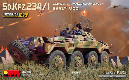 MiniArt 35410 1/35 Sd.Kfz.234/1 Schwerer Panzerspahwagen Early Mod. w/ Interior Model Kit