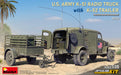 MiniArt 35418 1/35 U.S. Army K-51 Radio Truck with K-52 Trailer with Interior Model Kit