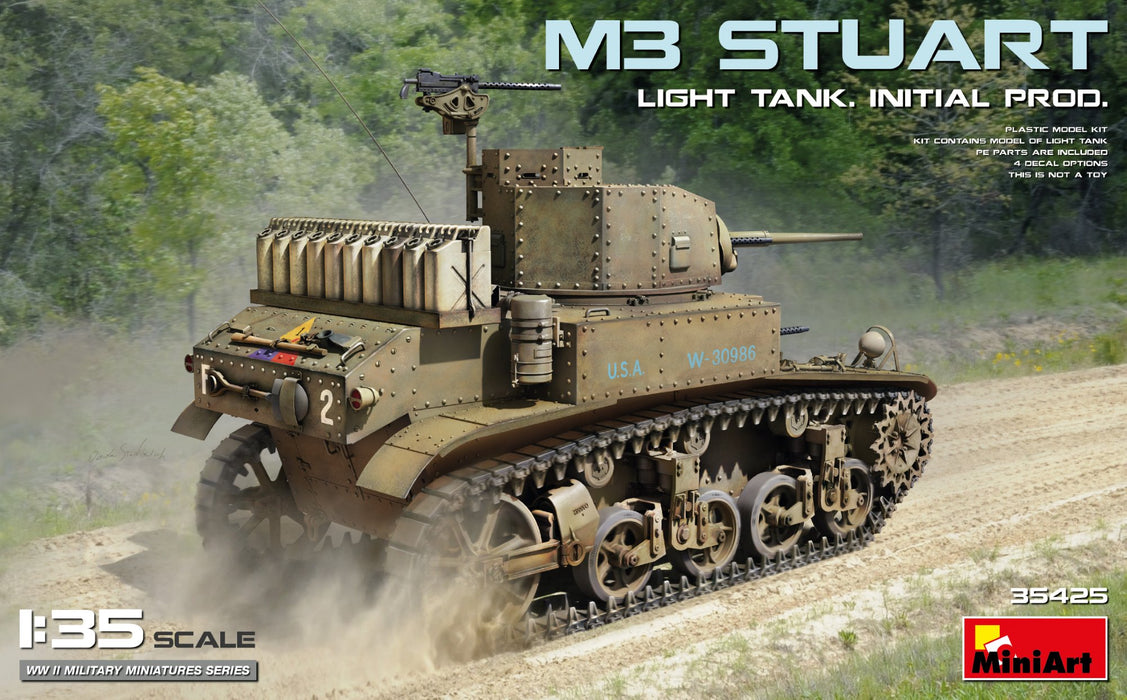 MiniArt 35425 1/35 M3 Stuart Light Tank Initial Model Kit