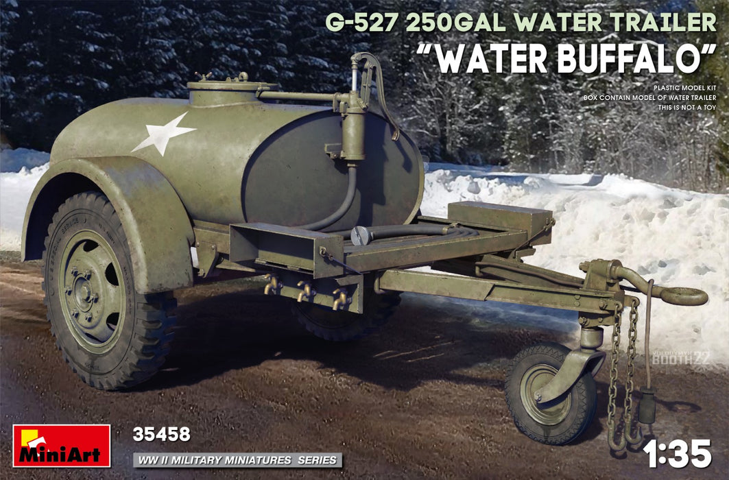 MiniArt 35458 1/35 G-527 250gal Buffalo Water Trailer Model Kit