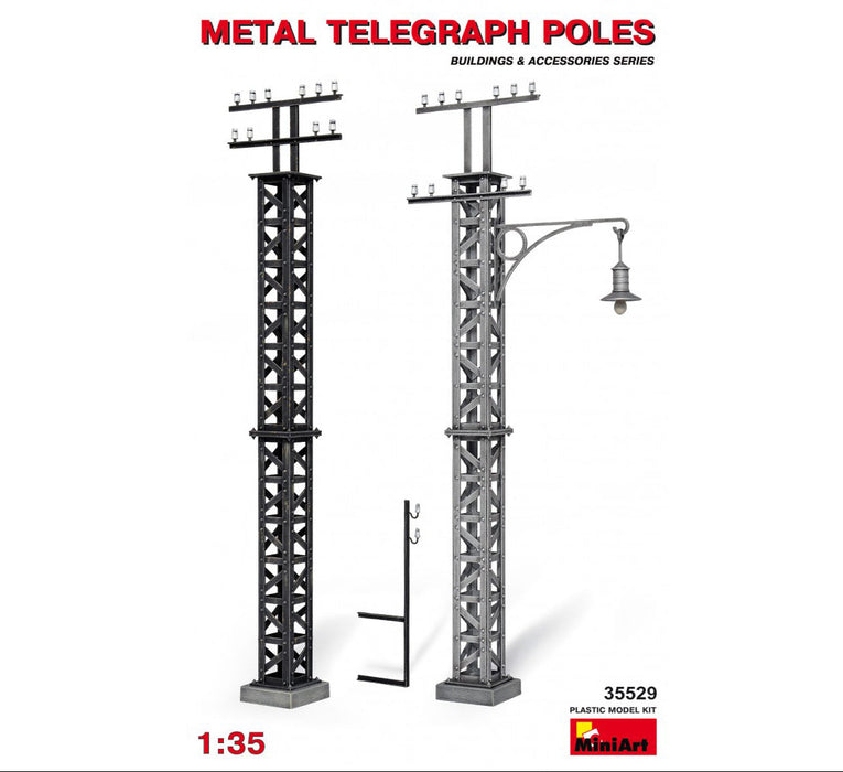 MiniArt 35529 1/35 Metal Telegraph Poles Model Kit