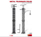 MiniArt 35529 1/35 Metal Telegraph Poles Model Kit