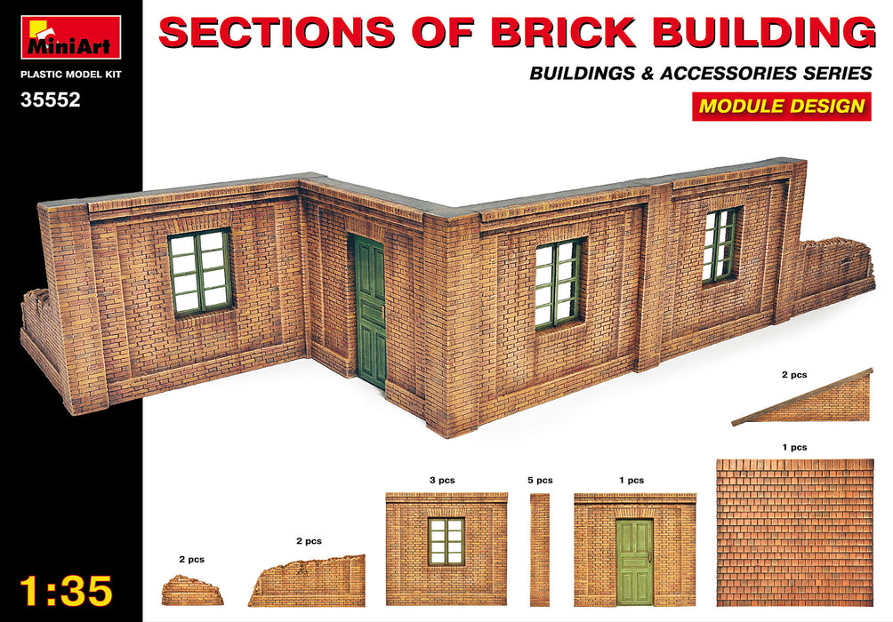 MiniArt 35552 1/35 Sections of Brick Building