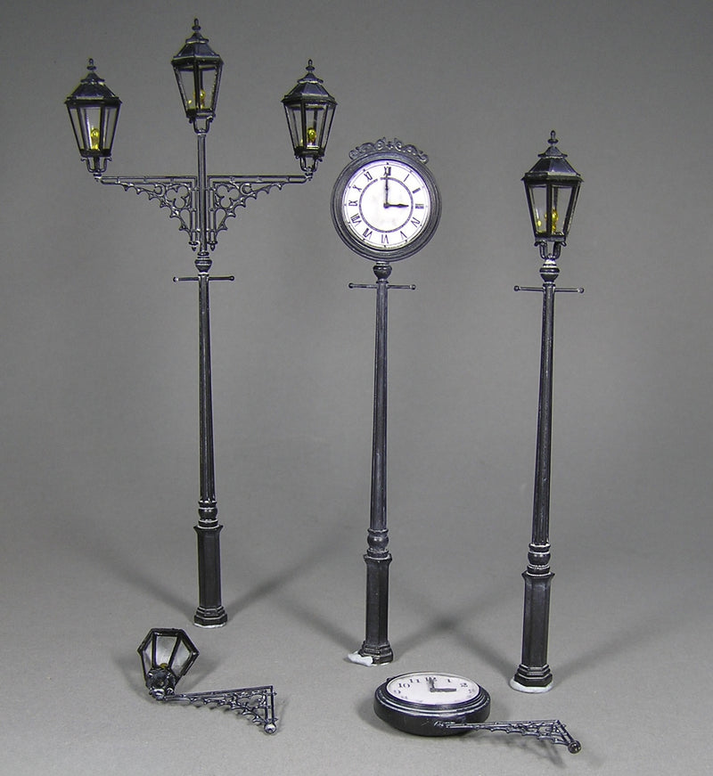 MiniArt 35560 1/35 Street Lamps Clocks Model Kit