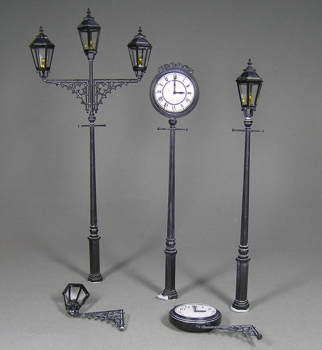 MiniArt 35560 1/35 Street Lamps Clocks Model Kit