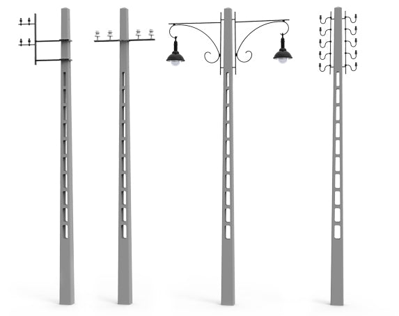MiniArt 35563 1/35 Concrete Telegraph Poles Model Kit