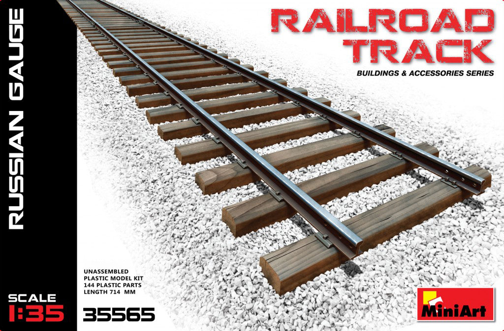 MiniArt 35565 1/35 Russian Gauge Railroad Track Model Kit