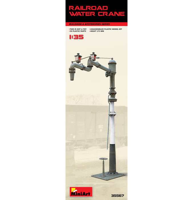 MiniArt 35567 1/35 Railroad Water Crane Model Kit