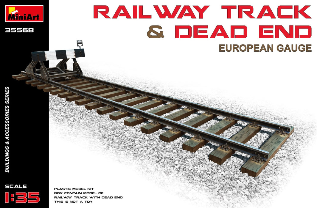 MiniArt 35568 1/35 Railway Track with Dead End Model Kit