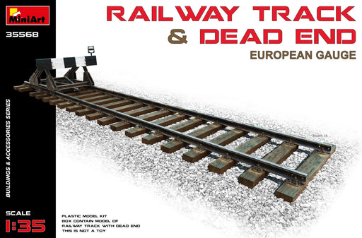 MiniArt 35568 1/35 Railway Track with Dead End Model Kit