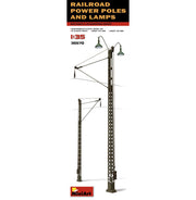 MiniArt 35570 1/35 Railroad Power Poles and Lamps Model Kit