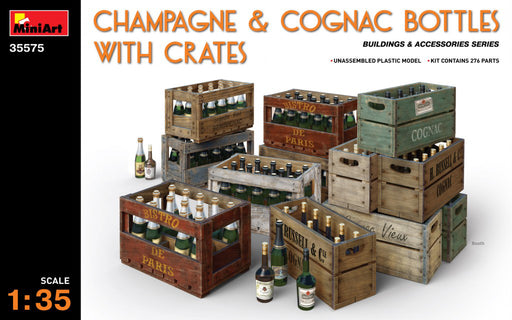 MiniArt 35575 1/35 Champagne and Cognac Bottles with Crates Model Kit