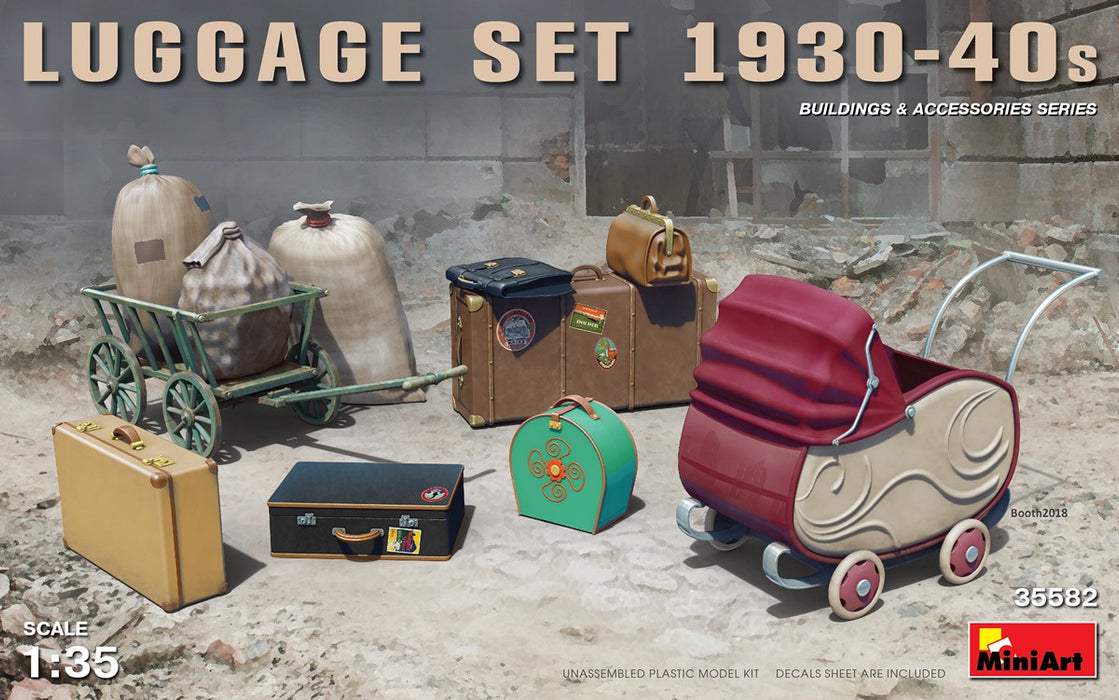MiniArt 35582 1/35 Luggage Set 1930-40's Model Kit